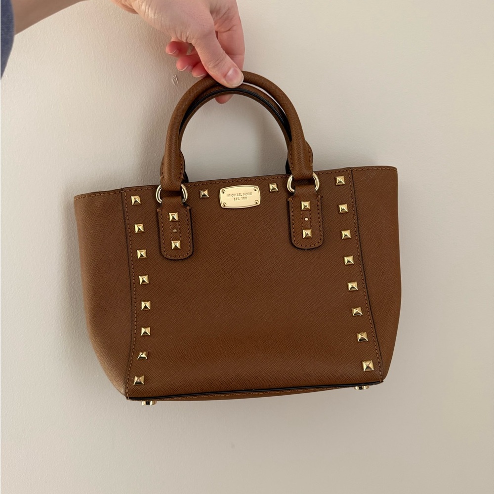 Michael Kors Gold Stud Mini Tote